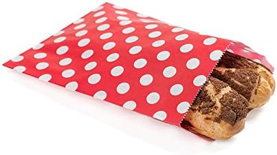 Posuđe za restorane vrećice za kolačiće od 7 do 5 inča, 100 biorazgradivih papirnatih vrećica za poslastice - koristite kao usluge