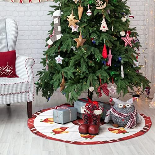 Božićna karirana božićno drvce suknje snježna pahuljica 30 x30 baza prostirka na drvetu Sretan božićni božićni ukrasi prostirka za