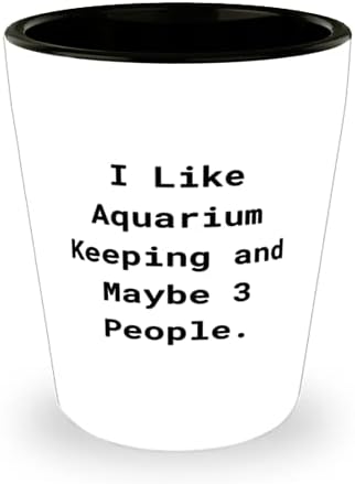 Akvarij koji se može za višekratnu upotrebu zadržati, volim akvarij čuvanje i možda, S za prijatelje, prisutan iz, keramičke šalice
