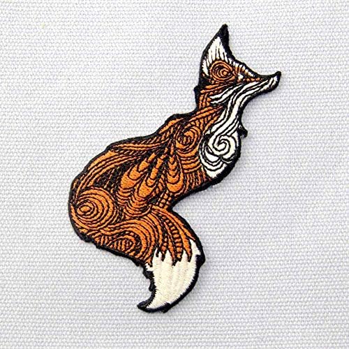 Lijepa lisica zakrpa vezena značka željezo na šivanju na amblemu