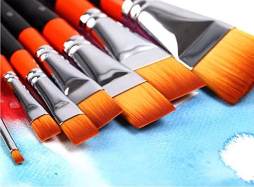 Qjpaxl 8pcs/set ravni vrh akrilni umjetnički umjetnik umjetnik ulje akvarel slikanje boje četka za olovku olovka umjetnost zaliha