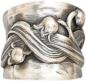 Novo za Majčin dan boksa 2023 tirkizni i prirodni dijamantni prsten srebrni prstenovi ukrasni prstenovi za žene