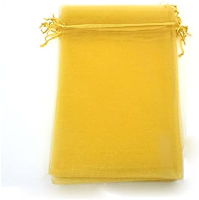 ~ 427 100pcs 20,30 cm zlatne torbe za nakit od organze jeftine torbe od organze vjenčane poklon vrećice