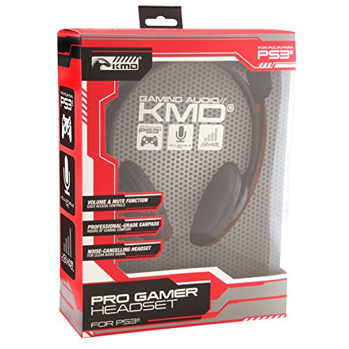 KMD PS3/PS4 LIVE Pro slušalice s mikrofonama - crno - veliko