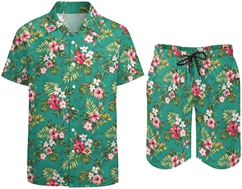 2023. Nova muška ljetna moda slobodno vrijeme na Havajima na Havajima odmor digitalna 3D tiskana odijela za kratke rukave za