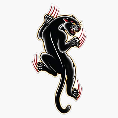 Tradicionalna ilustracija tetovaža Panther Ilustracija vodootporna naljepnica naljepnica od branika vinila 5