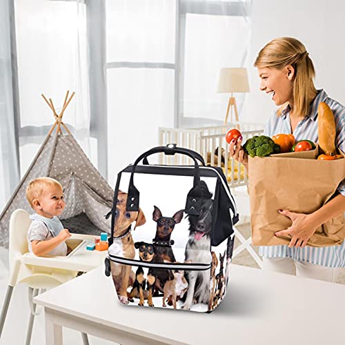 Samo psi obiteljske torbe pelena torbe mame ruksak veliki kapacitet pelena pelena torba za njegu za njegu bebe