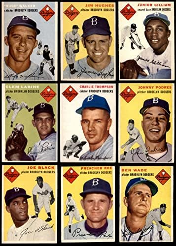 1954. Topps Brooklyn Dodgers Team Set Brooklyn Dodgers Ex Dodgers