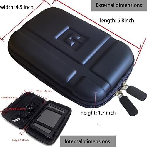 5-inčni GPS-kovčeg Tvrdi oklop GPS-kovčeg za nošenje Vrećica za pohranjivanje Zaštitna torbica za 5-inčnog GPS uređaja Garmin Zumo