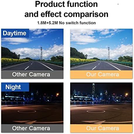 AHD Car Camera za preokret automobila HD Night 1080p Video kamera s WDR IMAX307 čip podesiva 360 ° rotirajuća bijela kamera