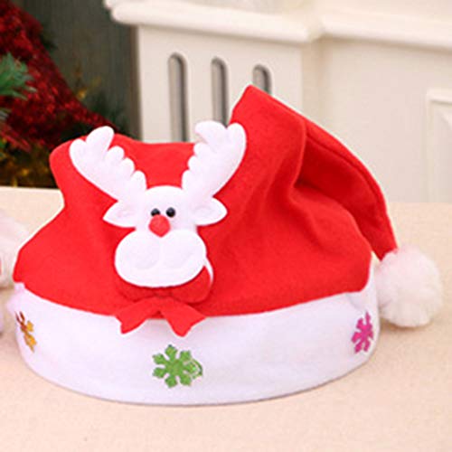 Šik crveni šešir Djeda Mraza šešir Djeda Mraza šešir sobova Ukrasi šešira Djeda Mraza za Božić