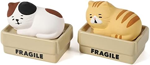 Kamena difuzor mačka u kutiji [dizajnirana u Japanu] Ne električni pasivni difuzor za esencijalno ulje, aromaterapiju i ljubitelje