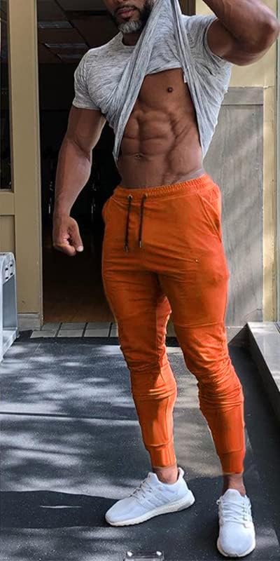 Everworth muški joggers Sweatpants muški vitki jogger hlače sužene teretane trčanje gaćica s dubokim džepovima