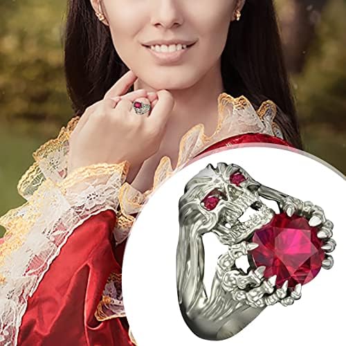 2023 novi prsten za Noć vještica Kreativni američki punk dijamantni prsten s modnim cirkonom Europski prsten za nakit Ženski prstenovi