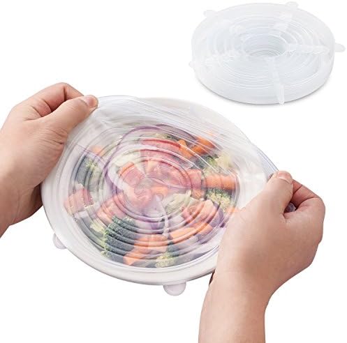 Silikonski elastični poklopci, višekratni izdržljivi poklopci za pohranu hrane za zdjele, različite veličine za većinu spremnika