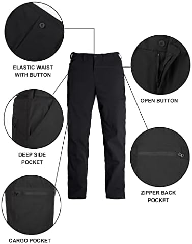 Muške teretne hlače Lagane vodonepropusne opuštene radne hlače za muškarce s džepovima s patentnim zatvaračem