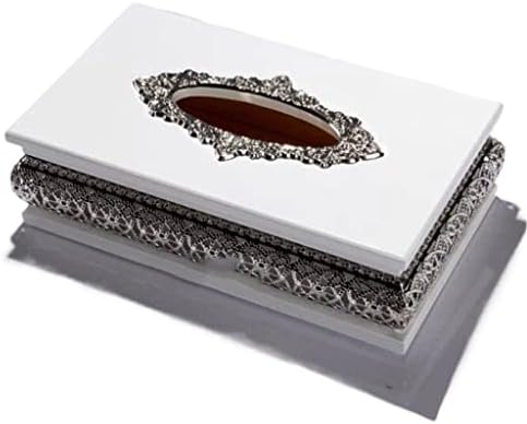 Bijela kutija za salvete u europskom stilu od bijelog drveta zlatna kutija za salvete kućni ukras kutija za salvete kreativna ladica