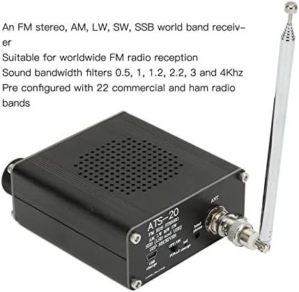 Prijenosni AM FM Shortwave radio sa SSB prijemom, profesionalni multifunkcionalni aluminijski aluminijski legura All Band Radio prijemnik,