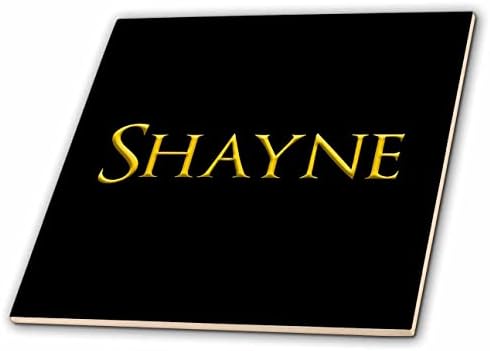 3drose Shane uobičajeno je ime za dječake u Americi. Žuta na crnoj šik amulet-pločica