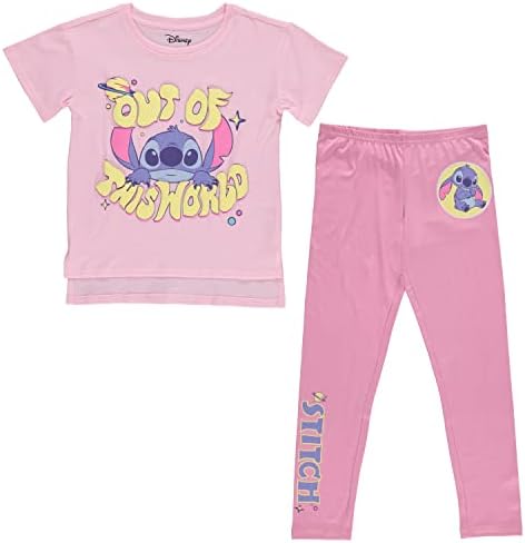 Set odjeće od donjeg i donjeg dijela, Majica kratkih rukava i tajice-veličine za djevojčice 4-16