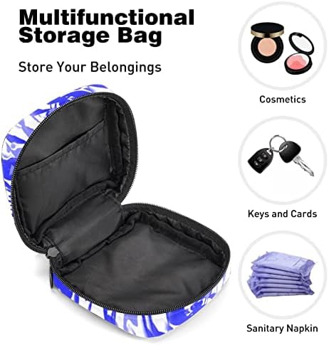 Torba za pohranu higijenskih uložaka prijenosna menstrualna torba za žene torba za menstrualnu šalicu za djevojčice apstraktni cvijet