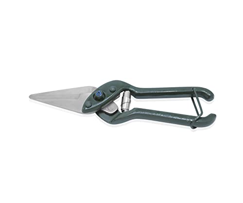 Nožne škare 92011 9-inčni nehrđajući čelik, s oprugom, s bravom, zelena obložena ručka, alati za kovanje