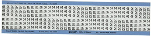 Zamjenjiva vinilna Tkanina Od 06 do 0,crno-bijela, marker kartica s brojevima sufiksa