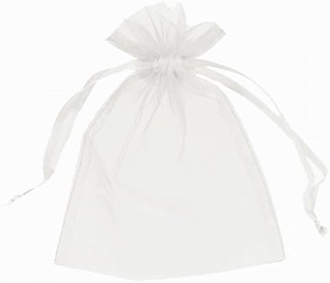 100 kom prozirne vrećice s vezicama od organze poklon vrećice u bijeloj boji 3 94 inča