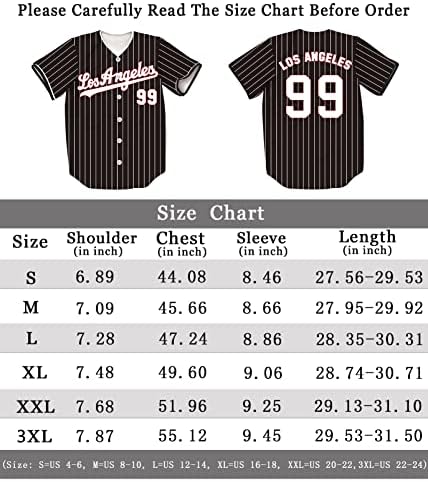 Tifiya Los Angeles 99/23/24 Stripes tiskani baseball dres la bejzbol košulje za muškarce/žene/mlade