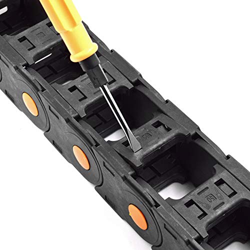Plastični nosač kabela za povlačenje lanca otvorenog tipa s krajnjim priključcima 975 35 ~ 50 mm ~ 1000 mm za električne CNC glodalice