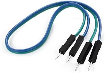 Muška /muška električna žica bez lemljenja prototipna ploča žice kabel 2 kom nasukana žica plava zelena
