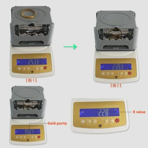 Dragocjeni metal čistoća zlata karat tester digitalni elektronički zlatni denzimetar
