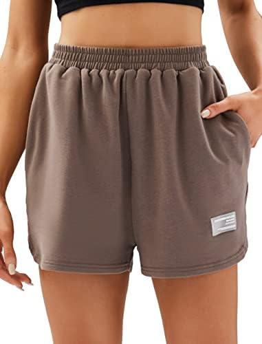 Kolagri ženske znojne kratke hlače povremene ljetne atletske visoke struke trčanja u teretani salon track staze s džepovima s džepovima