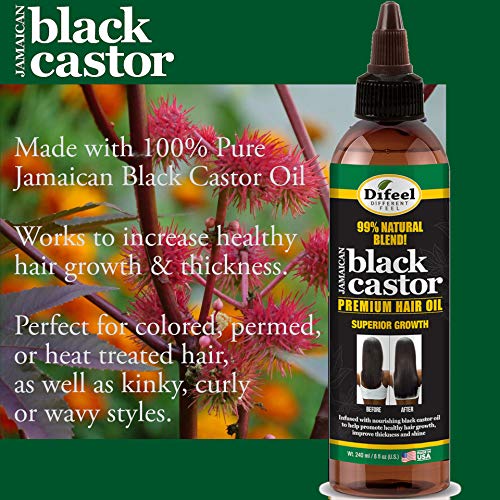 99% prirodna mješavina Jamajčanskog Crnog ricinusovog ulja za kosu, 8 oz.