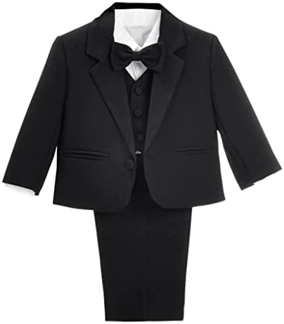 Dressy Daisy Baby Boy '5 PCS Set formalne tuxedo odijela bez odjeće za krštenje za vjenčanje repa