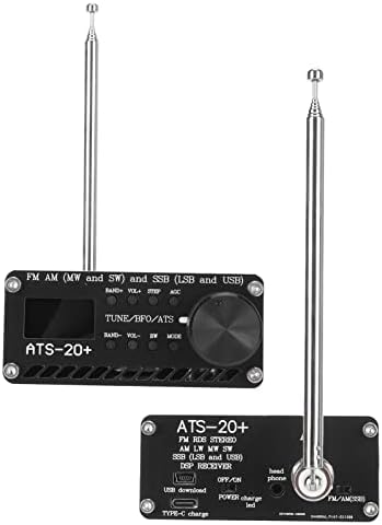SI4732 Full Band Radio prijemnik, prijenosni kratki vala radio fm mw sw ssb lsb USB prijemnik, ručni radio diktafon aluminij aluminijsku