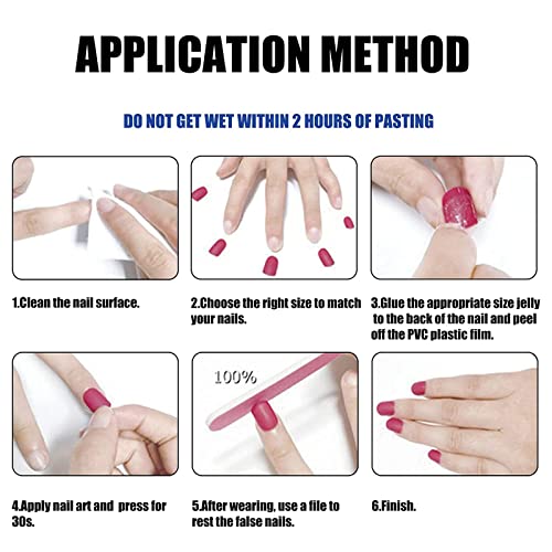 Nadzemni nokte VOTACOS Press on Nails iznad Duge nokte na ukosnica ili boje kože sa čistim transparentni sjajni lak za nokte za žene