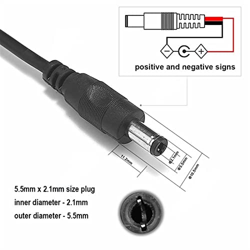 DC 12V muški ženski konektor kabel 5,5 mm*2,1 mm napajački utikač 2pin Priključni kabel za LED traka Svjetlo CCTV kamera usmjerivač
