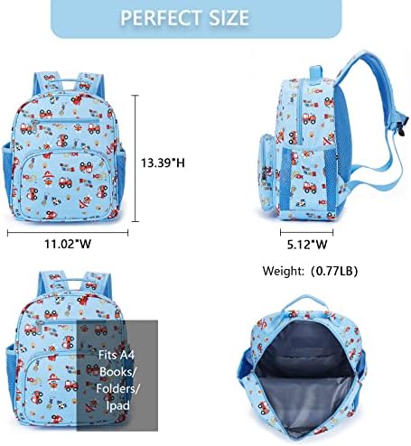 Dječji ruksak za dječake i djevojčice, Slatki vodootporni ruksak za malu djecu predškolske dobi s podesivim podstavljenim naramenicama,
