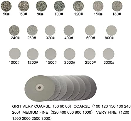 Dijamantni ravni kotač s rupom u trnu od 8 meng 1/2 abrazivni kotač granulacije 1200 za rezanje ili brušenje kamena i stakla