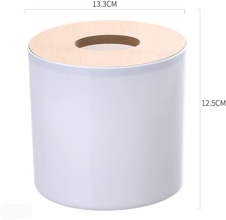 ZCMEB toaletni papir kutija drveni poklopac Okrugli tkivni kutija držač salvete kućišta kućni automobil za dozator papira
