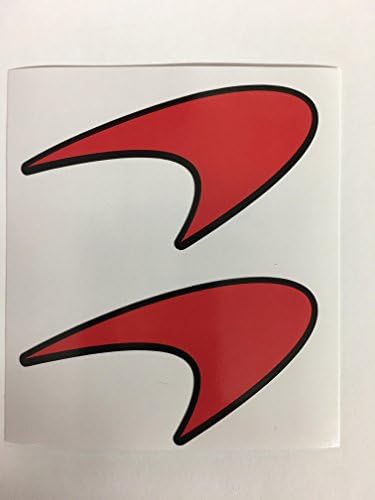 2 McLaren logotip samo swoosh die cut naljepnice