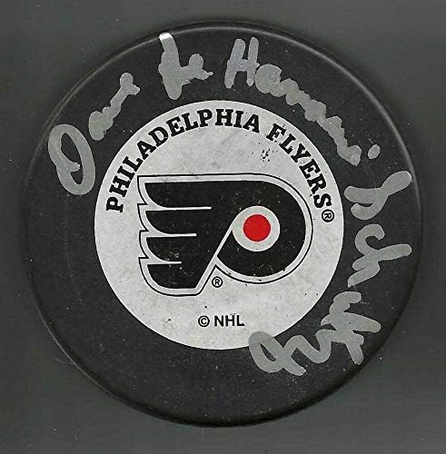 Dave Hammer Schultz potpisao je i napisao Trench pak Philadelphia letači - NHL pakove s autogramima