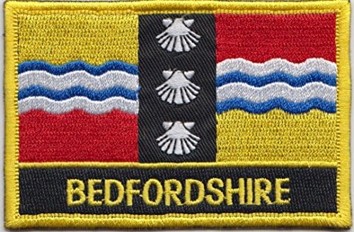 Bedfordshire County Flag Empoidled Blazer značka zakrpa