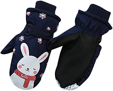 Set dječjih šešira i rukavica dječje zimske skijaške rukavice za dječake i djevojčice zimske vodootporne zadebljajuće tople hladne