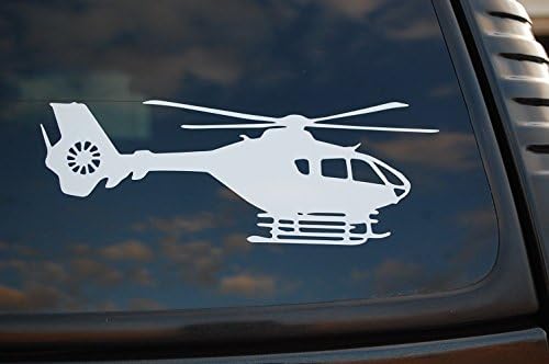 Naljepnica helikoptera od 135 vinilnih naljepnica Odaberite boju i veličinu!! Laptop Eurocopter Car Window