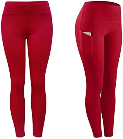 Vliolat vježbanje za vježbanje za žene za kontrolu trbuha joge hlače s džepovima visoki struk atletskih hlača za trčanje za planinarenje