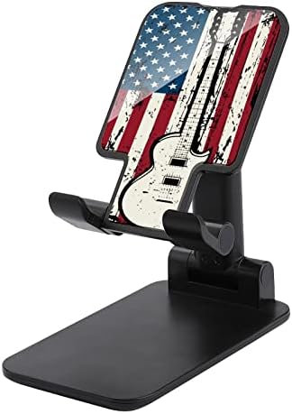 Američka zastava Gitara smiješna sklopiva sklopiva držač za mobitele na radnoj površini prijenosna podesiva dodatna oprema za stol