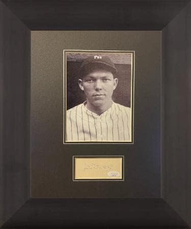 Bill Dickey potpisao 3x5 Cut Sig Custom Framing- JSA RR76709- W/New York Yankees B&W 5x7 Fotografija- Autografije MLB fotografije