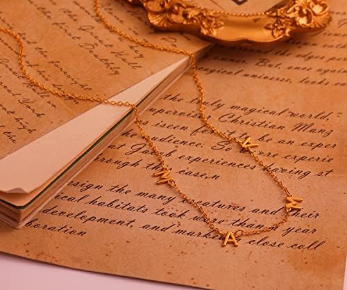 Ogrlica za žene sa zlatnom riječju Mama / ogrlica za mame od 18k zlata, nježni lanac, jednostavan poklon za majku, nakit